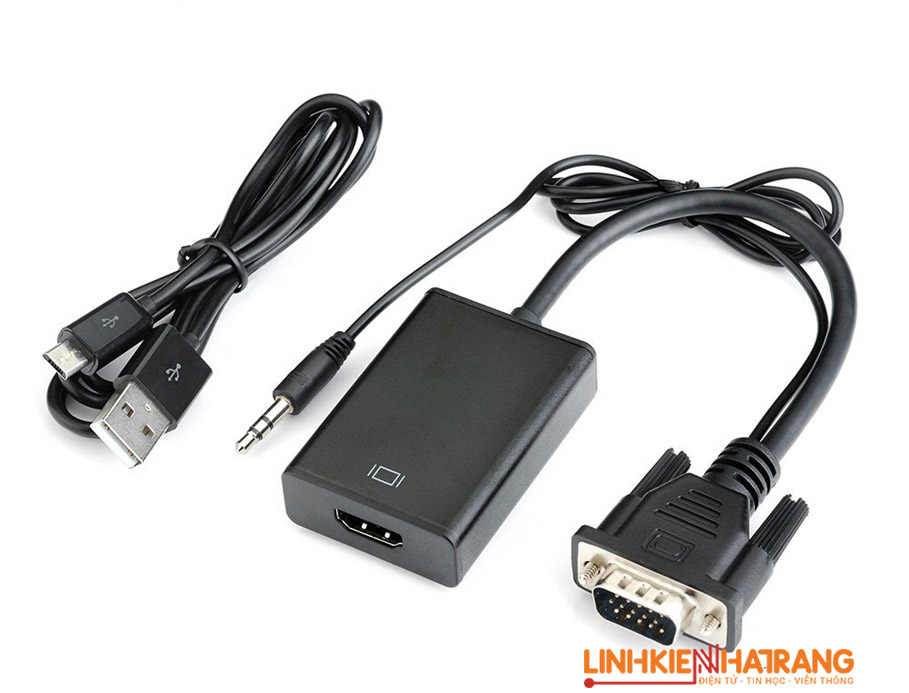 Cáp chuyển VGA -> HDMI 